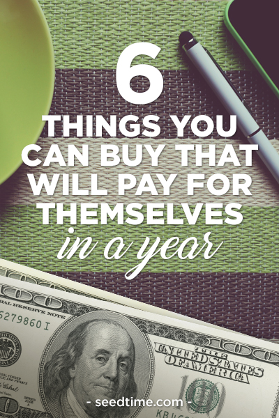 6 things you can buy that will pay for themselves in a year