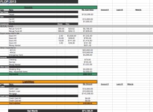 Financial life on one page FLOP-300