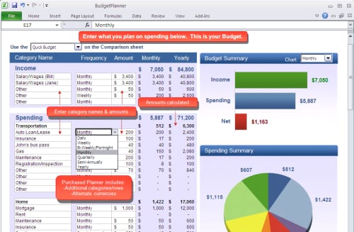 Budget Spreadsheet