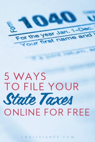 Free state income tax filing (5 ways to file free) 1 How to File Your State Income Taxes Online for FREE!